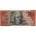 AUSTRALIA 1995 . TWENTY 20 DOLLARS BANKNOTE . EVANS/FRASER . LAST PREFIX DA